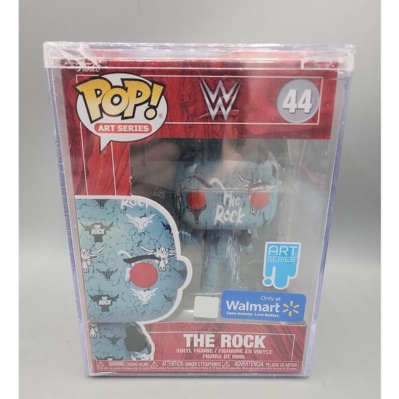 Funko Pop! WWE Wrestling Art Series - THE ROCK #44 - Walmart Exclusive READ - Picture 1 of 10